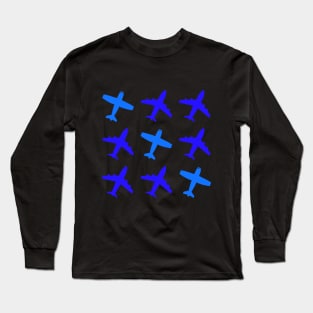 Airplane Tic Tac Toe Long Sleeve T-Shirt